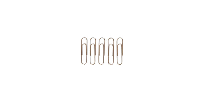 NXP Paper Clips Round Steel 33mm Box 100