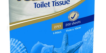 Pacific Classic Toilet Tissue 2 Ply 200 sheets Per Roll/Pack 6 Rolls White Carton 48