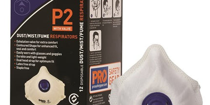 Dust Masks P2+ Valve Pack 12