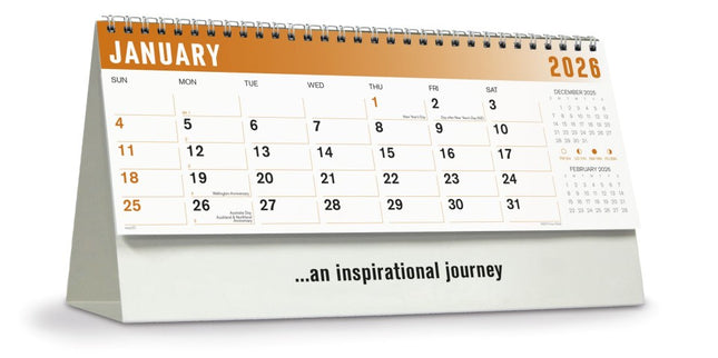 Easy2C Focus 2026 Desk Calendar