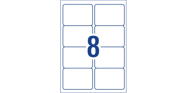 Avery Shipping Labels Inkjet Printer 936089 99.1 x 67.7mm 8 Per Sheet White Pack 400