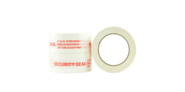 Printed Tape Stop Security Seal 48mm x 100m Red/White Roll