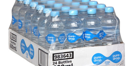 Pure Drop Water Triple Filtered NZ Still 600ml Tray 24