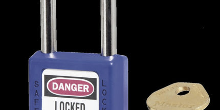 Master Lock Safety Padlock Steel Shackle - various colours