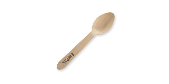 BioPak Wooden Teaspoon FSC 100mm Pack 100