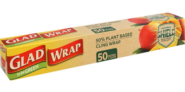 Gladwrap To Be Green Cling Wrap Plant Based 50m X 30cm