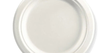 BioPak Plate Round Plant Fibre 230mm 9" Pack 125