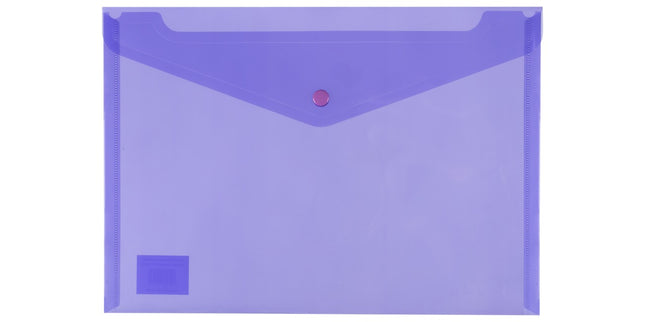 Icon Document Wallet Polypropylene Button Closure A4