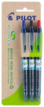 Compare Pilot B2P BeGreen Gel Ink Pen Retractable Fine 0.7mm Assorted Colours Pack 3