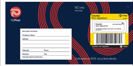 Courierpost Mailer Bag Non-Signature Required DLE 130mm x 240mm Pack 25