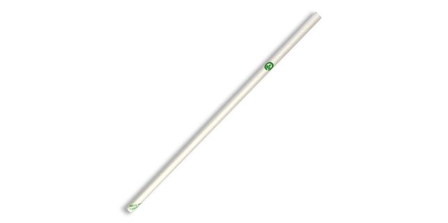 BioPak Paper Straw FSC 6mm x 197mm White Pack 250