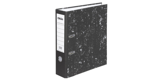 Okin Lever Arch File A4 Mottle Black