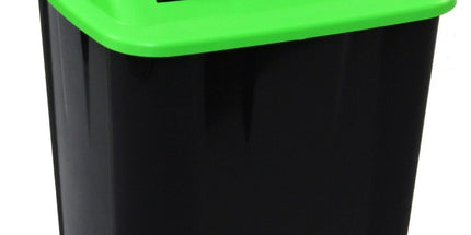 Italplast Waste Separation Bin Organics 32L Black Bin Green Lid