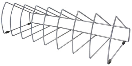 OSC File Rack Triangular 8 Slots Silver