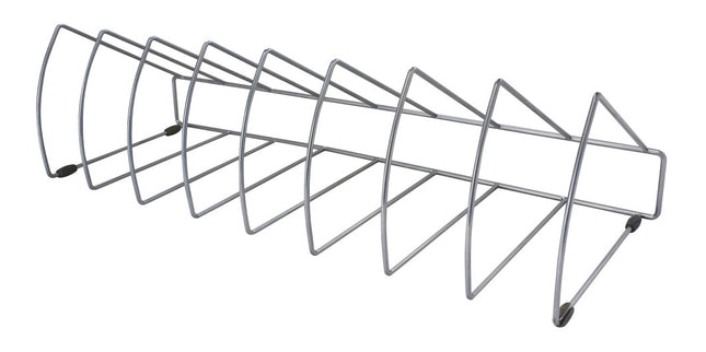 OSC File Rack Triangular 8 Slots Silver