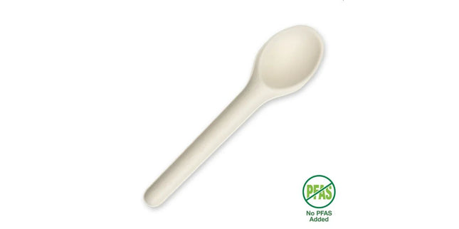 BioPak Spoon Compostable Bagasse Sugarcane 150mm Pack 50