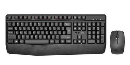 Promate Ergonomic Wireless Multimedia Keyboard & Mouse Combo