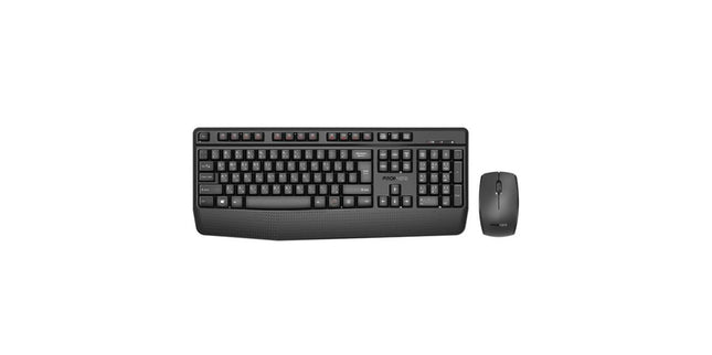 Promate Ergonomic Wireless Multimedia Keyboard & Mouse Combo