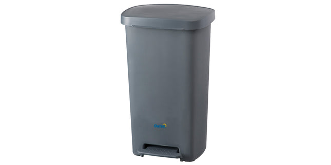 Oates Pedal Bin 50L 370 x 387 x 650mm Grey