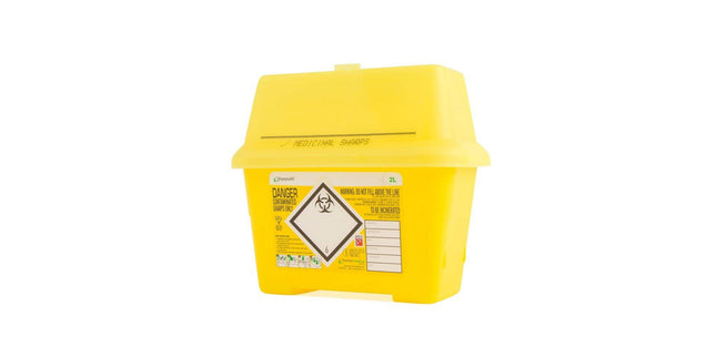 Sharpesafe Medical Sharps Container 2L Yellow