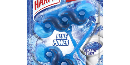 Harpic Blue Power Toilet Cleaner Block Atlantic Burst Pack 2