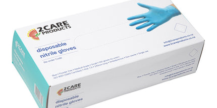 2 Care / Cargo Disposable Gloves Nitrile Powder Free Box 100