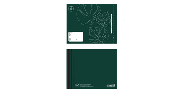 Ecopack Courier Bags Compostable Resealable Foolscap 280x380mm 70mm Flap Green Pack 25