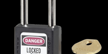 Master Lock Safety Padlock Steel Shackle - various colours