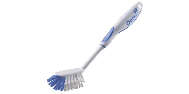 Oates Soft Grip Twin Radial Dishwashing Brush Blue and White
