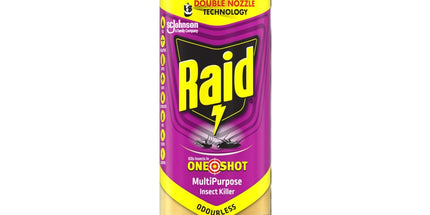 Raid One Shot Double Nozzle Multipurpose Insect Killer Odourless 320g