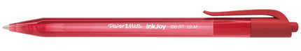 Paper Mate Inkjoy 100RT Ballpoint Pen Retractable Medium 1.0mm Red Box 12