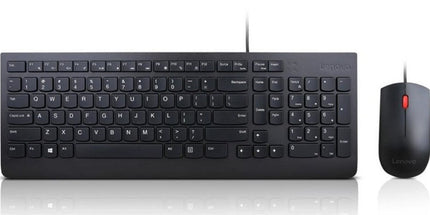 Lenovo Essential Keyboard Mouse Combo Wired Black