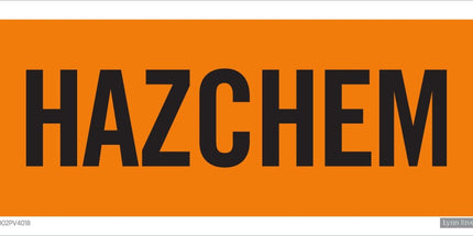 Sign - Hazchem 400 X 180 Each