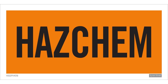Sign - Hazchem 400 X 180 Each