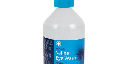 Reliwash Saline Eye Wash with Eye Cap 500ml