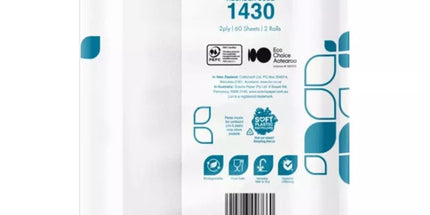 Livi Paper Towel Commercial 2 Ply - 60 Sheets Per Roll (Pack of 2)
