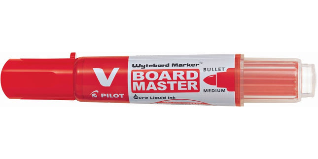 Pilot BeGreen V Board Master Whiteboard Marker Bullet Tip Red