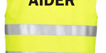 Yellow First Aider High Vis Vest