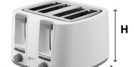 Nero Toaster 4 Slice Square