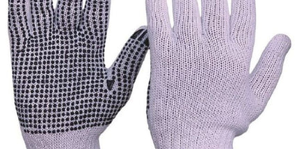 Knitted Poly/cotton With PVC Dots Glove