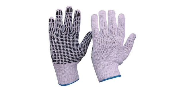 Knitted Poly/cotton With PVC Dots Glove