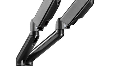 Brateck Elegant Monitor Arm Dual 17-3inch With Clamp and Gas Spring