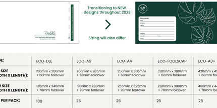 Ecopack Mail Courier Bag Compostable Resealable 250 x 330mm 60mm Flap A4 Green Pack 25