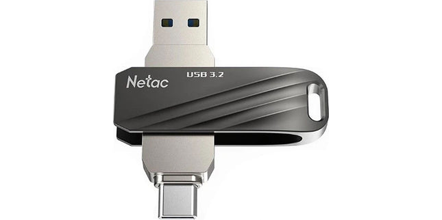 Netac US18 Flash Drive Dual Type USB 3.2 + Type-C 256gb