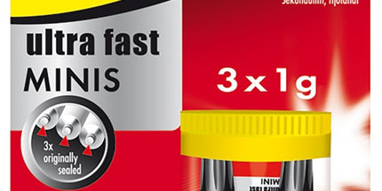 UHU Super Glue Minis 1ml Pack 3