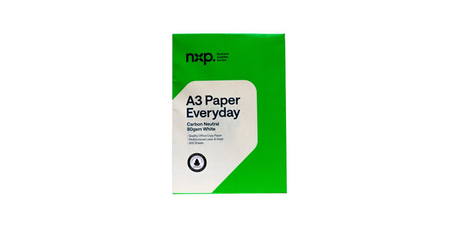 NXP Everyday A3 Carbon Neutral Copy Paper 80gsm White Ream 500