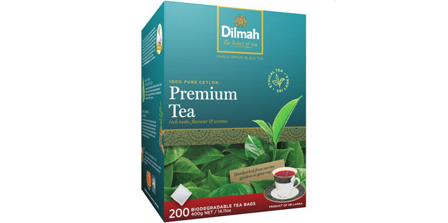Dilmah Premium Tea Bags Tagless Black Tea Box 200