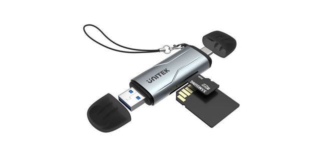 Unitek 2-in-1 SD 3.0 Dual USB-A & USB-C Connectors Card Reader