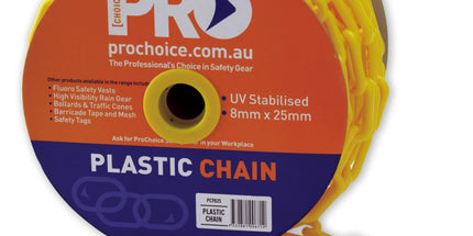 Paramount Safety Plastic Safety Chain 25m Yellow