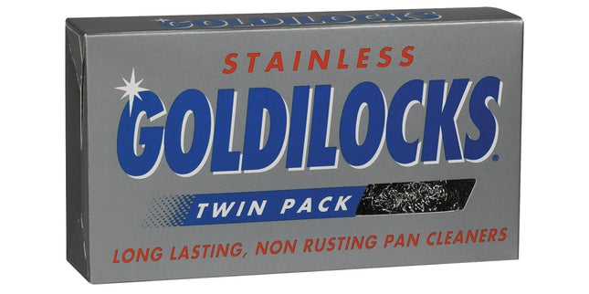 Goldilocks Stainless Scouring Pad Pack 2